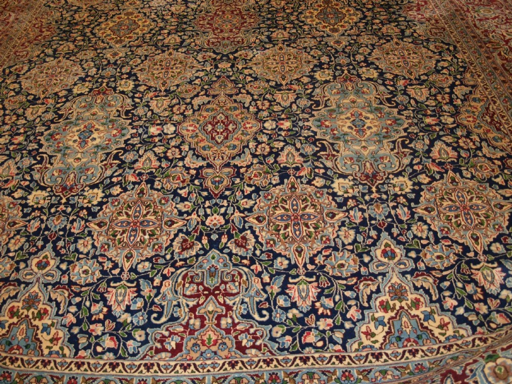OLD PERSIAN KIRMAN CARPET BY MASTER WEAVER RASHID FARROKHI, GARDEN DESIGN WITH SUPERB COLOUR. CIRCA 1920/30. View VII