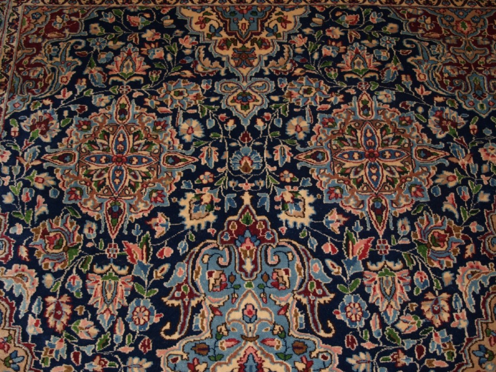 OLD PERSIAN KIRMAN CARPET BY MASTER WEAVER RASHID FARROKHI, GARDEN DESIGN WITH SUPERB COLOUR. CIRCA 1920/30. View VIII