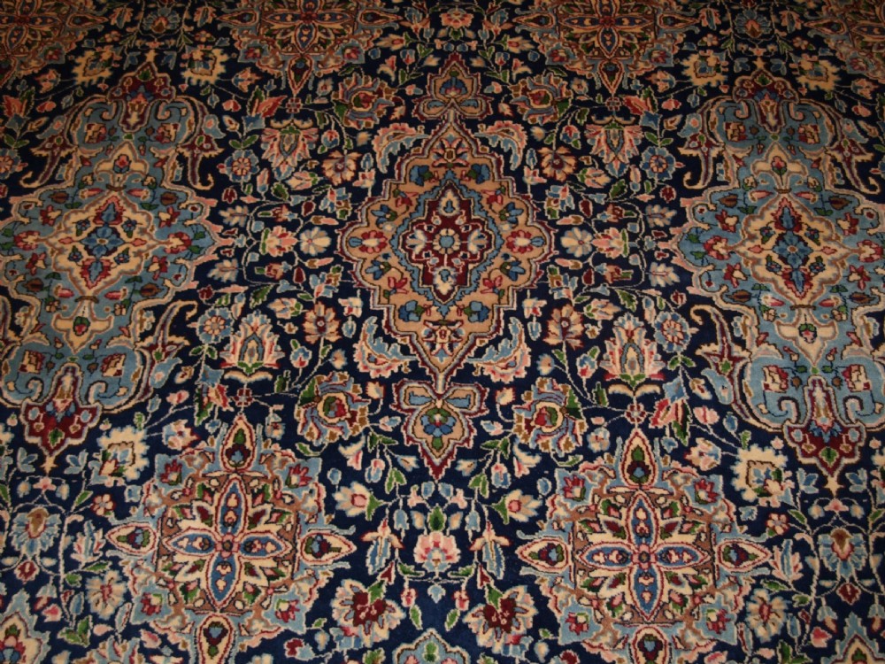 OLD PERSIAN KIRMAN CARPET BY MASTER WEAVER RASHID FARROKHI, GARDEN DESIGN WITH SUPERB COLOUR. CIRCA 1920/30. View IX