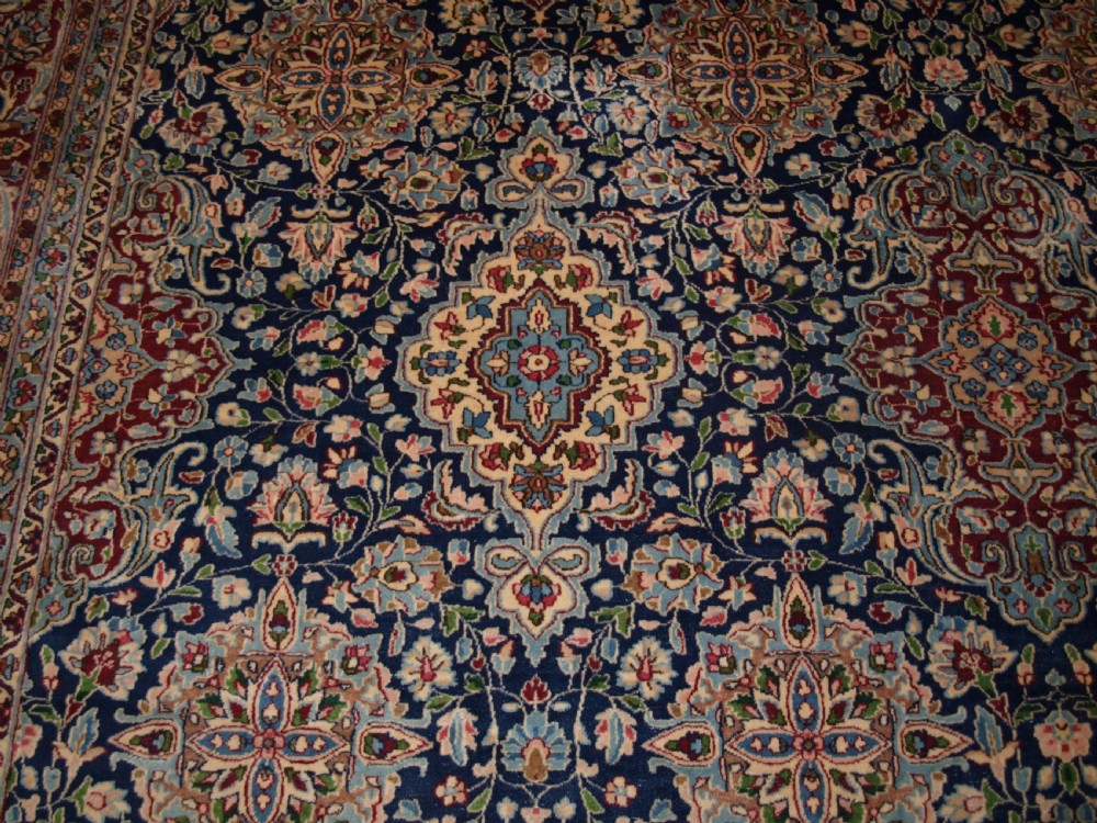 OLD PERSIAN KIRMAN CARPET BY MASTER WEAVER RASHID FARROKHI, GARDEN DESIGN WITH SUPERB COLOUR. CIRCA 1920/30. View XI