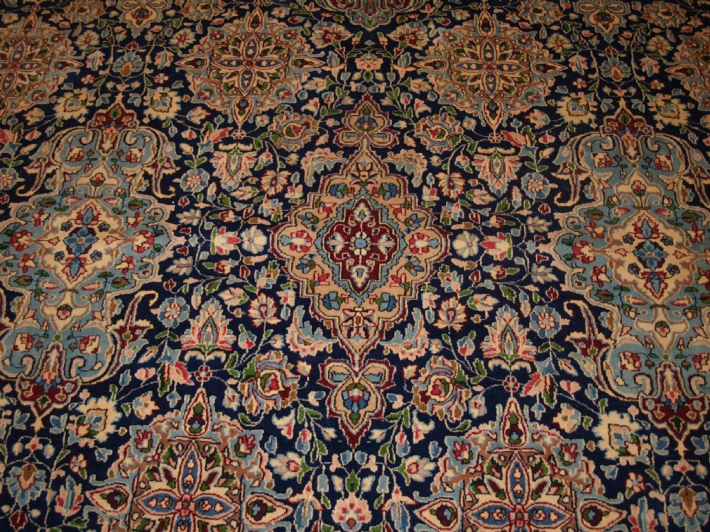 OLD PERSIAN KIRMAN CARPET BY MASTER WEAVER RASHID FARROKHI, GARDEN DESIGN WITH SUPERB COLOUR. CIRCA 1920/30. View XIV