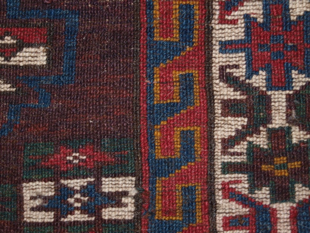 ANTIQUE YOMUT TURKMEN 9 GUL CHUVAL WITH PLAIN WEAVE BACK, LATE 19TH CENTURY. View IX