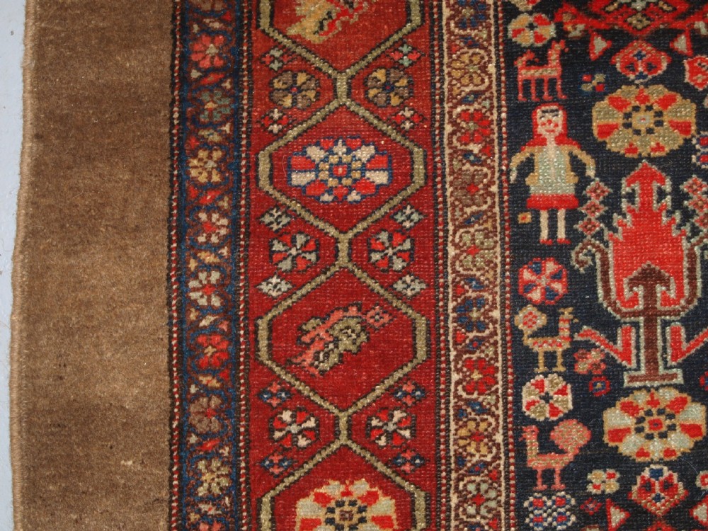 ANTIQUE SARAB LONG RUG, SUPERB DESIGN AND COLOUR, CIRCA 1900. View III