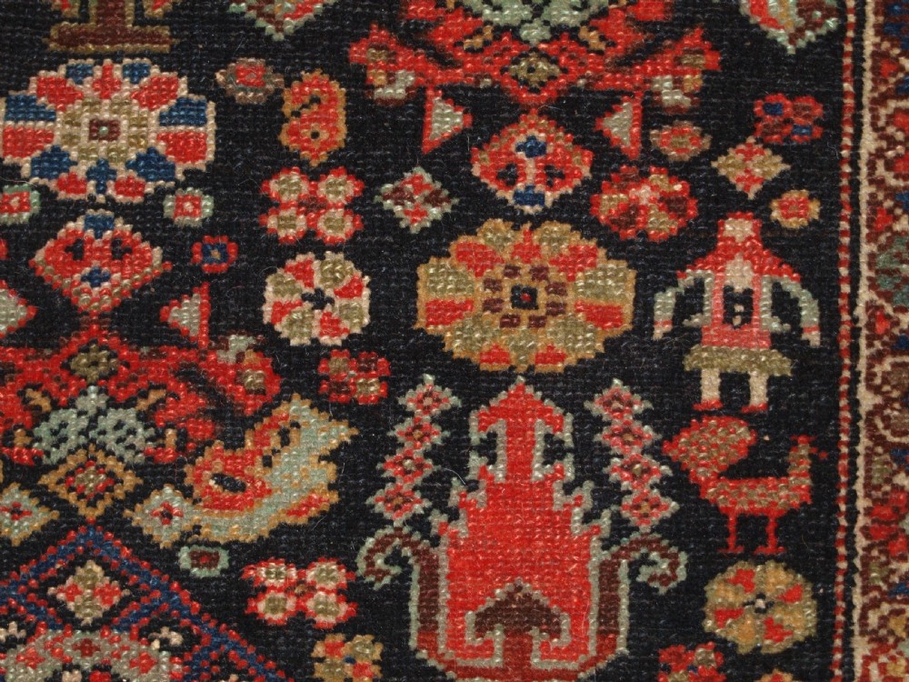 ANTIQUE SARAB LONG RUG, SUPERB DESIGN AND COLOUR, CIRCA 1900. View X