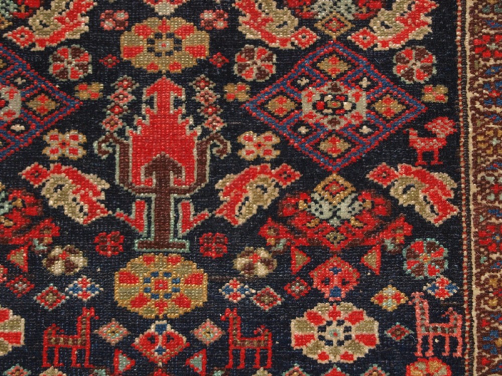 ANTIQUE SARAB LONG RUG, SUPERB DESIGN AND COLOUR, CIRCA 1900. View XII