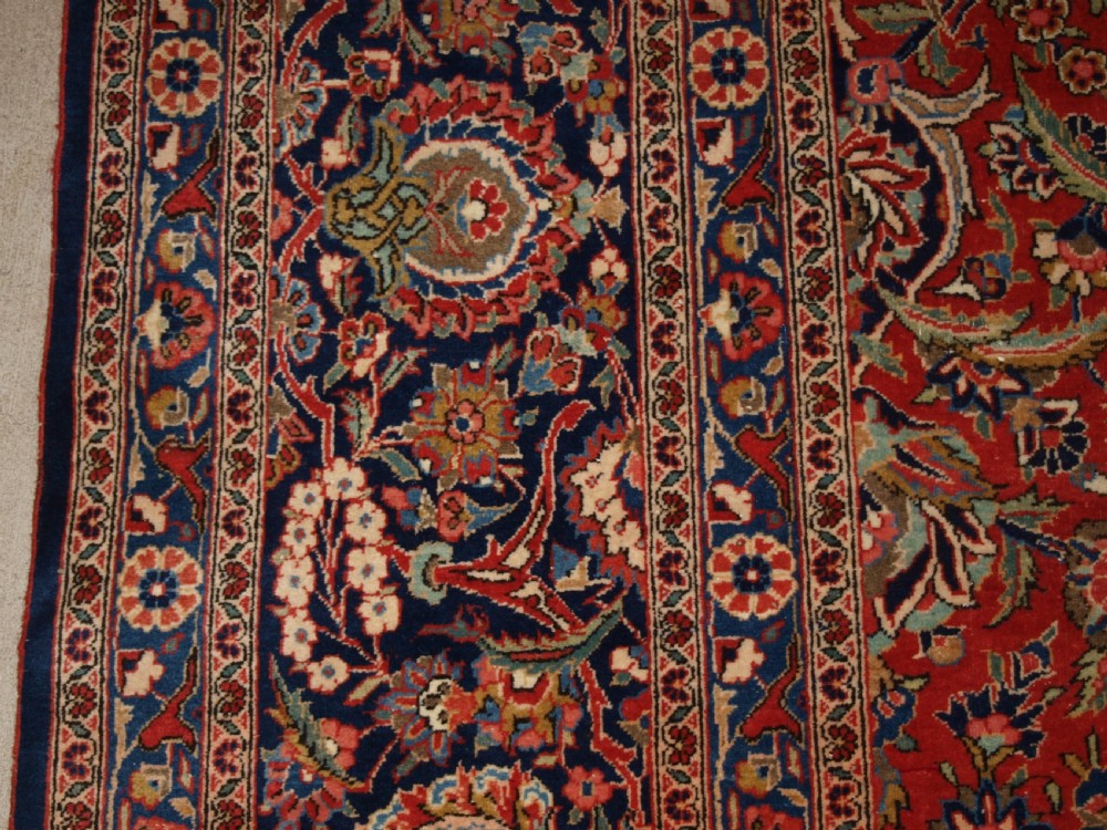 ANTIQUE KASHAN CARPET, OUTSTANDING EXAMPLE WITH EXCELLENT DESIGN & COLOUR, CIRCA 1900 View III