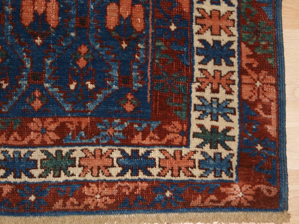ANTIQUE CAUCASIAN SEICHUR RUG, KUBA REGION, BEAUTIFUL SOFT COLOURS, CIRCA 1890. View X