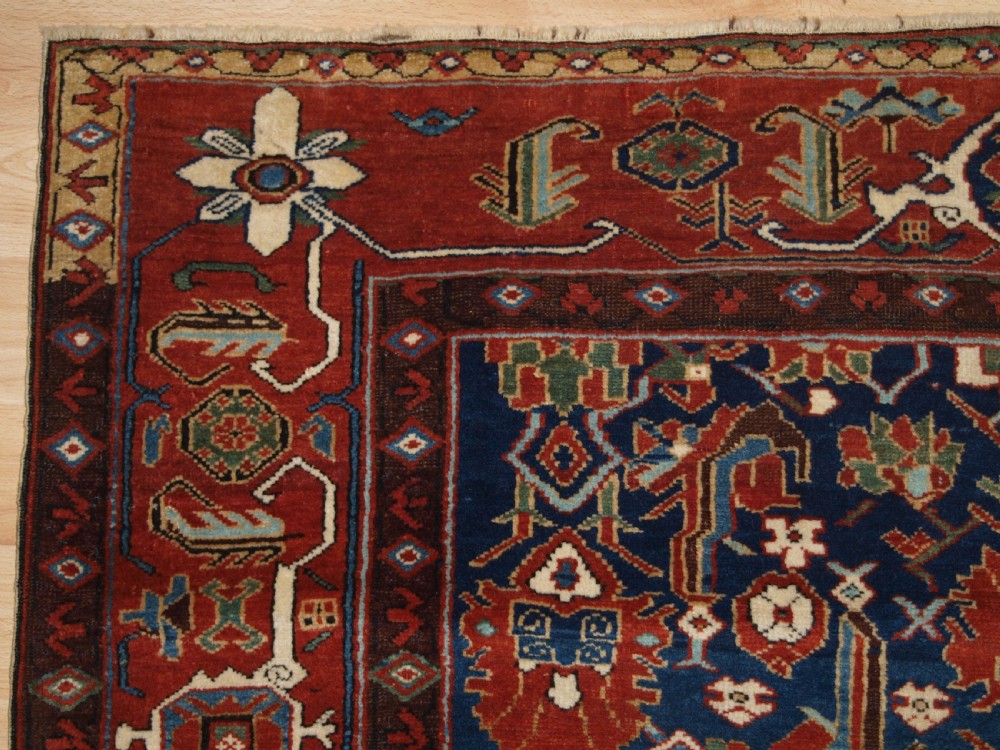 ANTIQUE CAUCASIAN SHIRVAN RUG WITH UNUSUAL NORTH WEST PERSIAN DESIGN, CIRCA 1900. View III