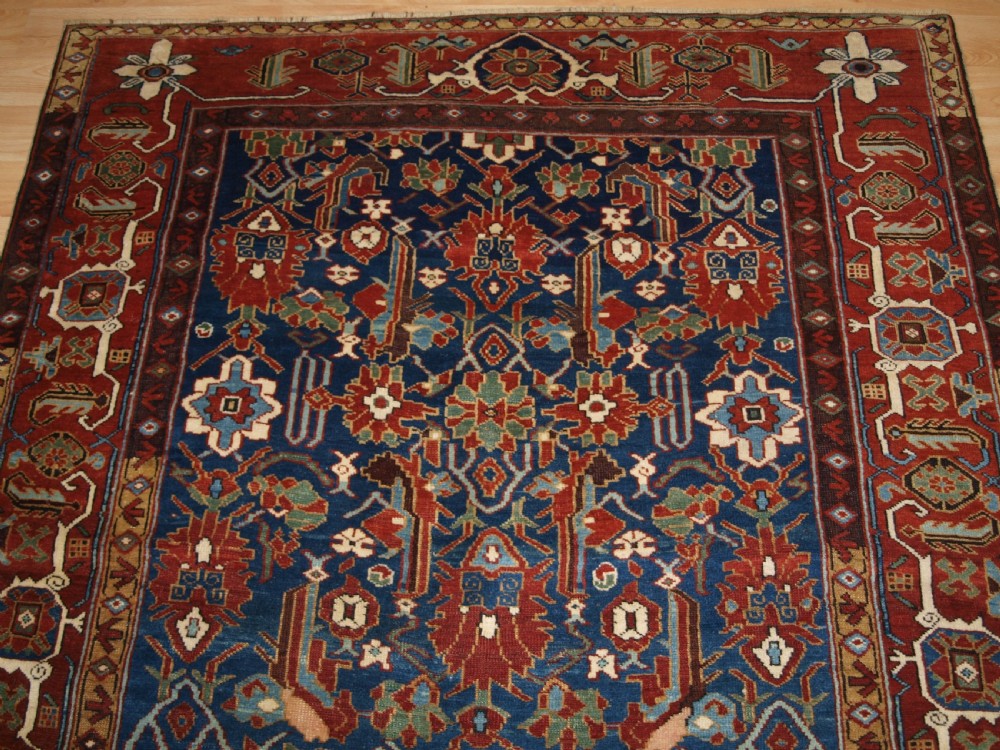 ANTIQUE CAUCASIAN SHIRVAN RUG WITH UNUSUAL NORTH WEST PERSIAN DESIGN, CIRCA 1900. View V