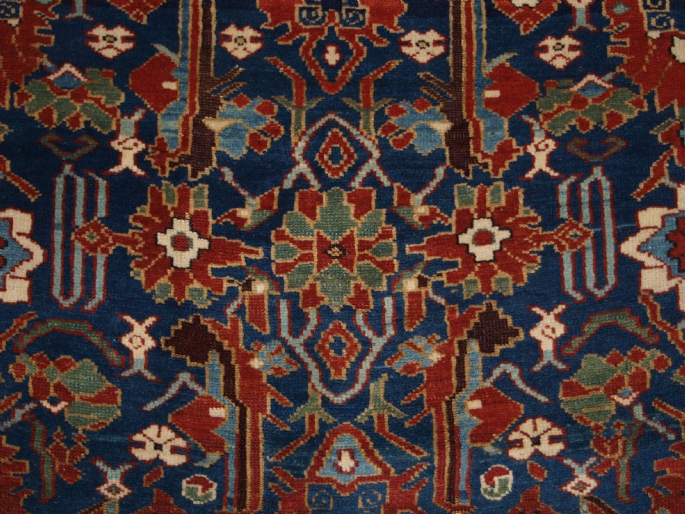 ANTIQUE CAUCASIAN SHIRVAN RUG WITH UNUSUAL NORTH WEST PERSIAN DESIGN, CIRCA 1900. View VIII