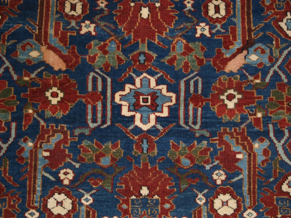 ANTIQUE CAUCASIAN SHIRVAN RUG WITH UNUSUAL NORTH WEST PERSIAN DESIGN, CIRCA 1900. View IX
