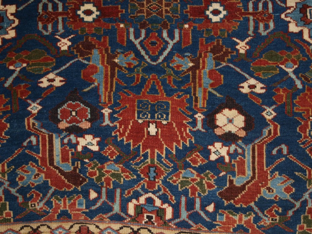 ANTIQUE CAUCASIAN SHIRVAN RUG WITH UNUSUAL NORTH WEST PERSIAN DESIGN, CIRCA 1900. View XI