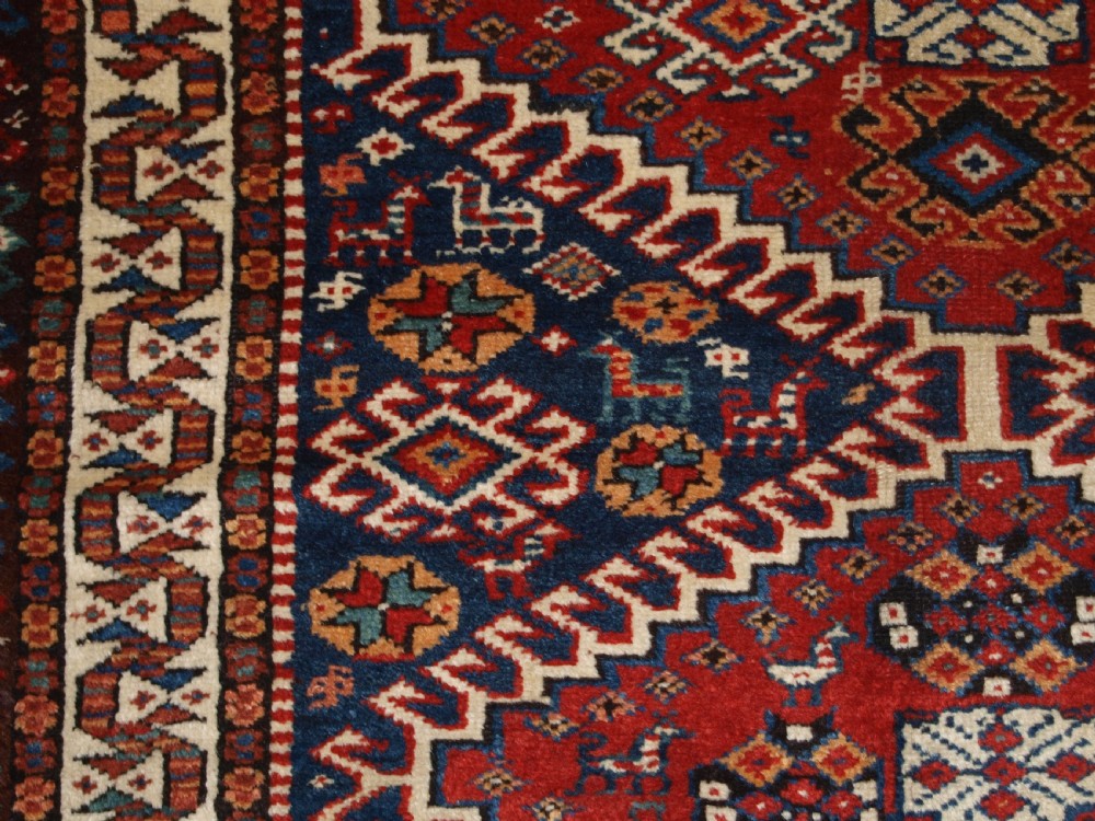ANTIQUE RUG BY THE LURI TRIB, OUTSTANDING CONDITION, CIRCA 1900. View VIII