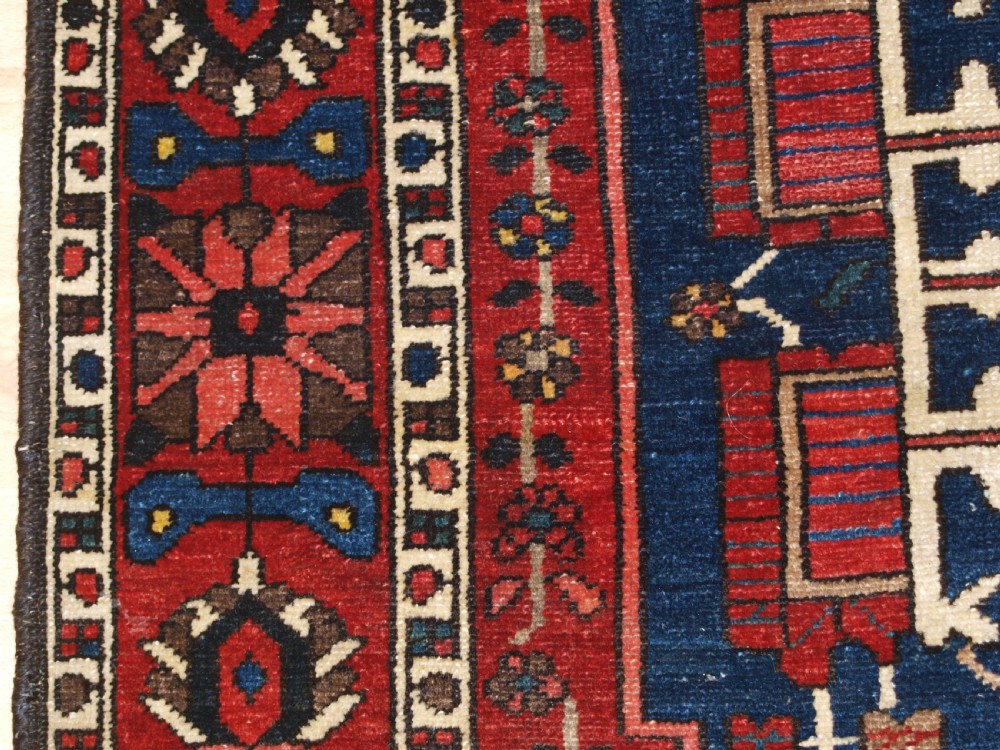 OLD PERSIAN BAKHTIARI VILLAGE RUG, SUPERB COLOURS AND CONDITION, CIRCA 1920. View IV