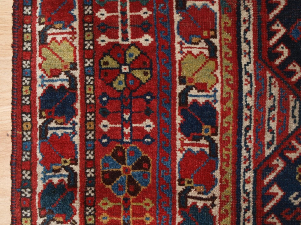 ANTIQUE SOUTH WEST PERSIAN TRIBAL CARPET BY THE KHAMSEH TRIBE, BEAUTIFUL TRIBAL DESIGN, CIRCA 1890. View XIV