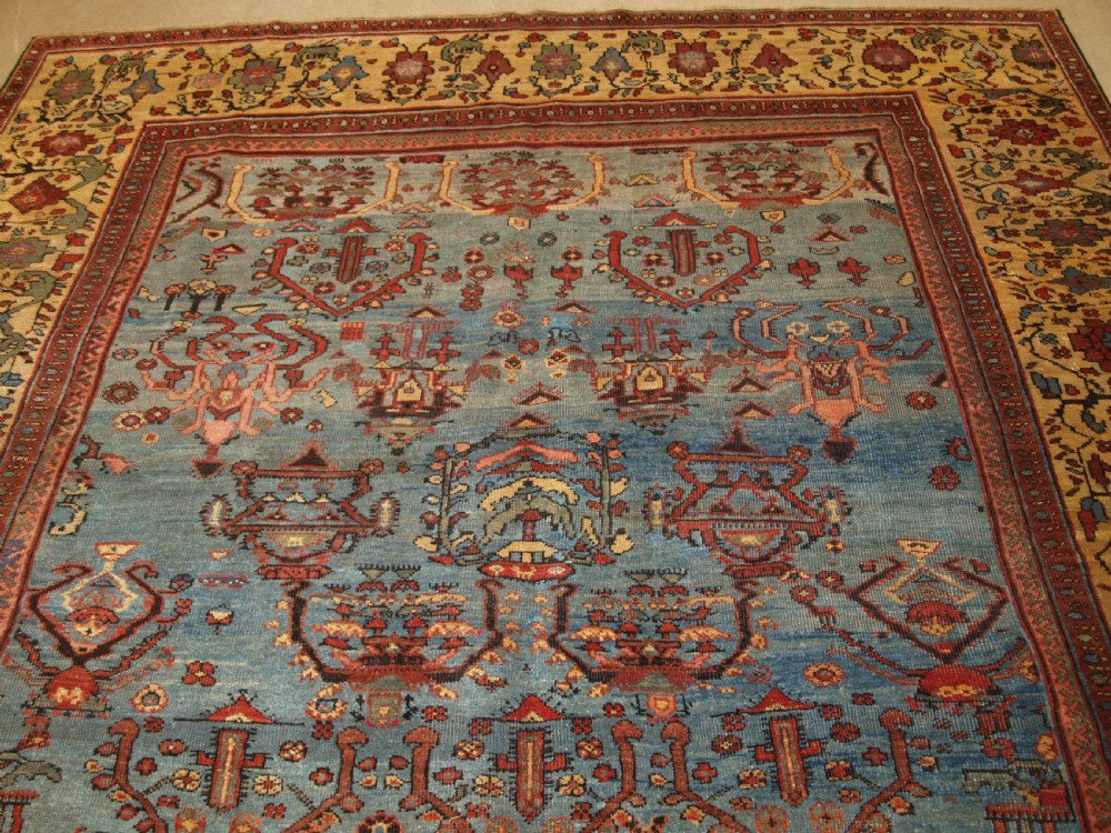 ANTIQUE FARAGHAN VILLAGE CARPET WITH OUTSTANDING COLOUR, CIRCA 1880. View IV