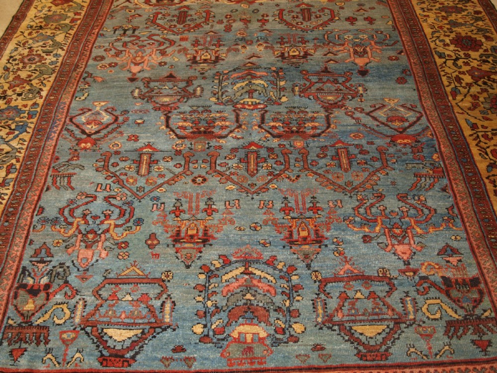 ANTIQUE FARAGHAN VILLAGE CARPET WITH OUTSTANDING COLOUR, CIRCA 1880. View V