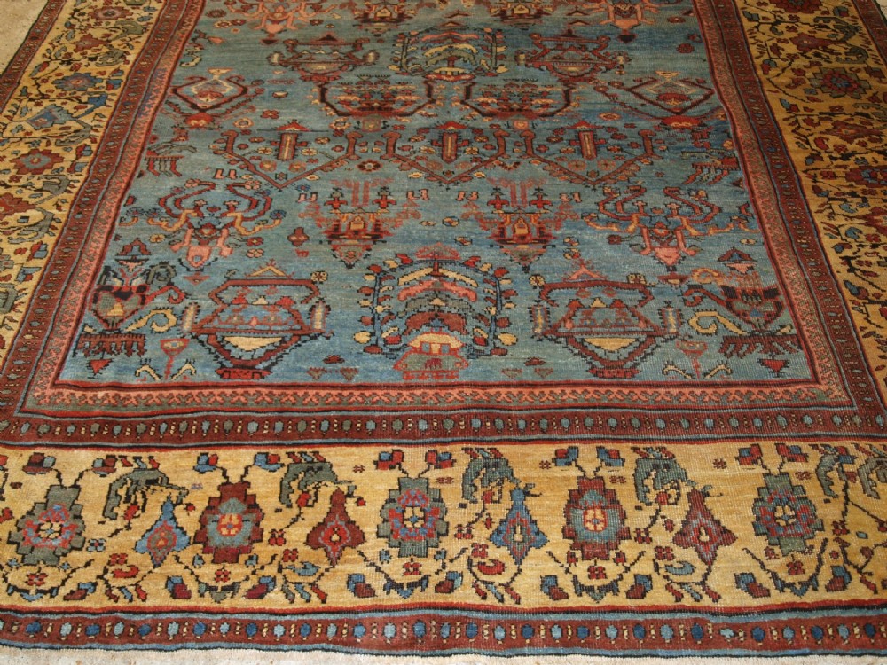 ANTIQUE FARAGHAN VILLAGE CARPET WITH OUTSTANDING COLOUR, CIRCA 1880. View VI