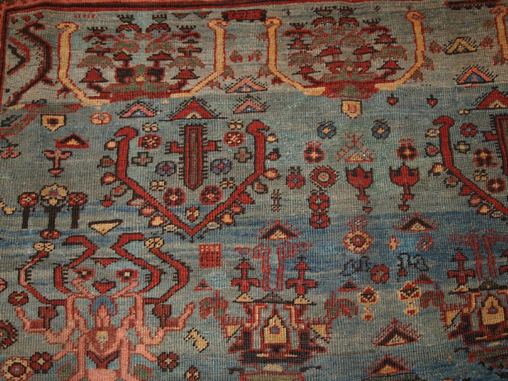 ANTIQUE FARAGHAN VILLAGE CARPET WITH OUTSTANDING COLOUR, CIRCA 1880. View VII