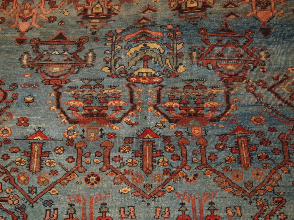 ANTIQUE FARAGHAN VILLAGE CARPET WITH OUTSTANDING COLOUR, CIRCA 1880. View VIII