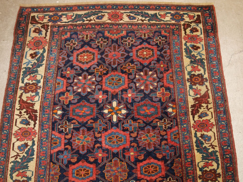 ANTIQUE BIJAR RUNNER WITH MINA KHANI DESIGN, BEAUTIFUL BORDER, CIRCA 1880. View II