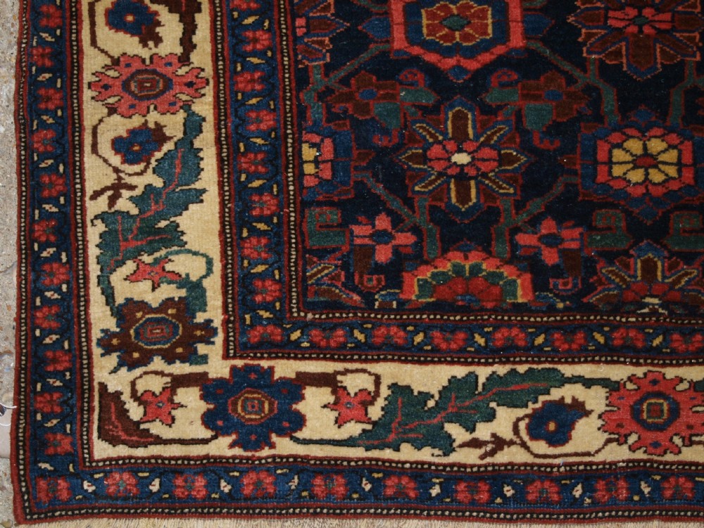 ANTIQUE BIJAR RUNNER WITH MINA KHANI DESIGN, BEAUTIFUL BORDER, CIRCA 1880. View VII