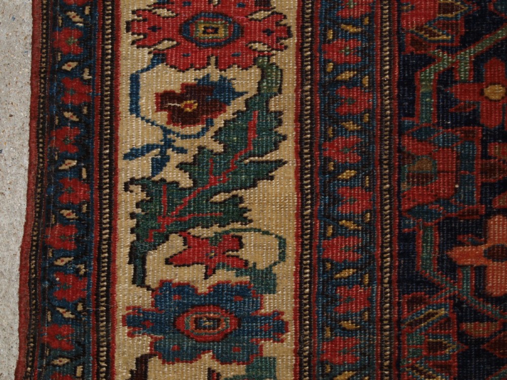 ANTIQUE BIJAR RUNNER WITH MINA KHANI DESIGN, BEAUTIFUL BORDER, CIRCA 1880. View X