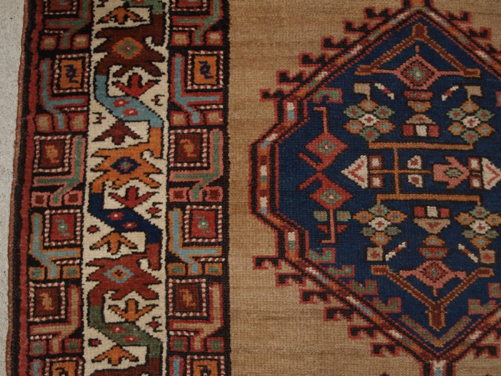 ANTIQUE PERSIAN SARAB RUNNER, CAMEL GROUND WITH GOOD COLOUR, CIRCA 1900. View III
