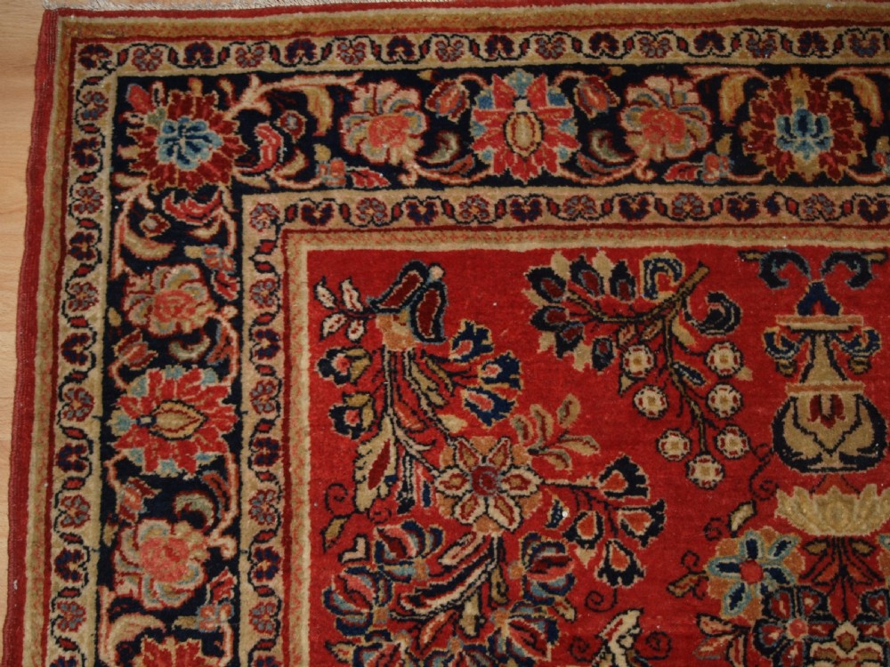 ANTIQUE SAROUK KELLEH (LONG RUG) SUPERB CONDITION, GREAT COLOUR, CIRCA 1900/20. View III