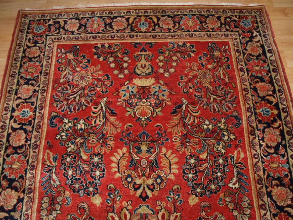 ANTIQUE SAROUK KELLEH (LONG RUG) SUPERB CONDITION, GREAT COLOUR, CIRCA 1900/20. View IV