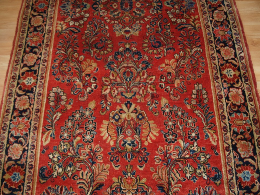 ANTIQUE SAROUK KELLEH (LONG RUG) SUPERB CONDITION, GREAT COLOUR, CIRCA 1900/20. View VII