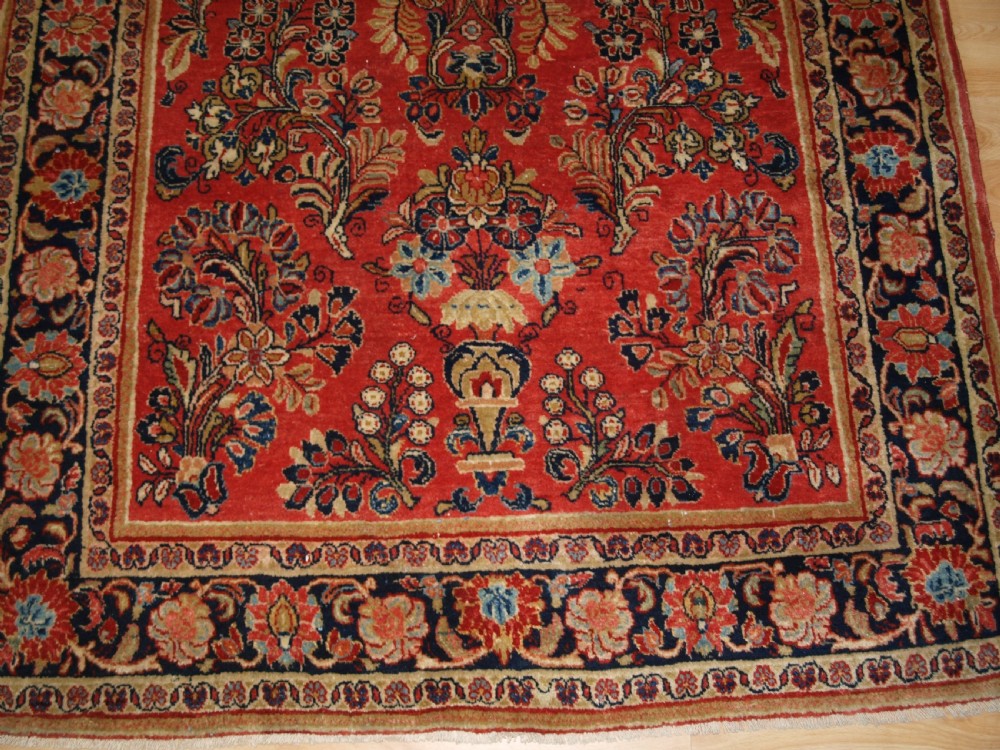 ANTIQUE SAROUK KELLEH (LONG RUG) SUPERB CONDITION, GREAT COLOUR, CIRCA 1900/20. View VIII