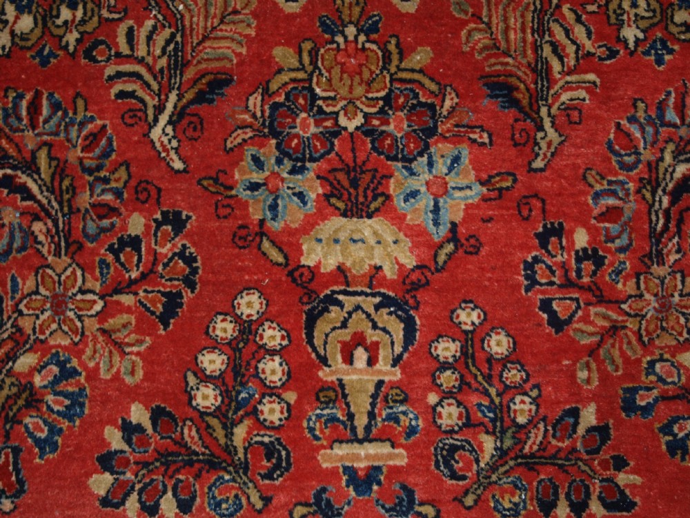 ANTIQUE SAROUK KELLEH (LONG RUG) SUPERB CONDITION, GREAT COLOUR, CIRCA 1900/20. View IX