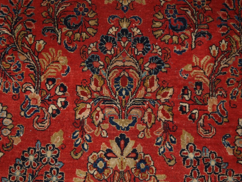 ANTIQUE SAROUK KELLEH (LONG RUG) SUPERB CONDITION, GREAT COLOUR, CIRCA 1900/20. View XI