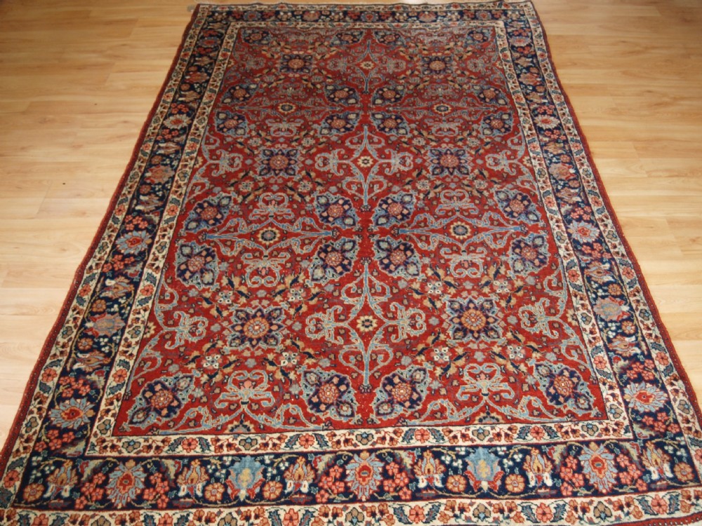 ANTIQUE NORTH EAST PERSIAN KHORASSAN RUG, CLASSIC ALL OVER DESIGN, CIRCA 1900. View II
