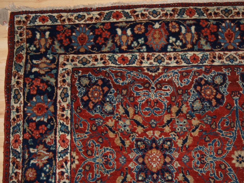 ANTIQUE NORTH EAST PERSIAN KHORASSAN RUG, CLASSIC ALL OVER DESIGN, CIRCA 1900. View III