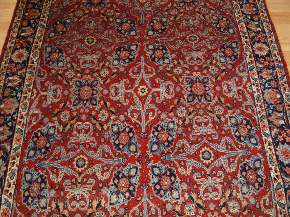 ANTIQUE NORTH EAST PERSIAN KHORASSAN RUG, CLASSIC ALL OVER DESIGN, CIRCA 1900. View V