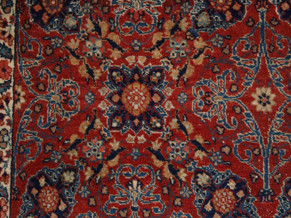 ANTIQUE NORTH EAST PERSIAN KHORASSAN RUG, CLASSIC ALL OVER DESIGN, CIRCA 1900. View VII