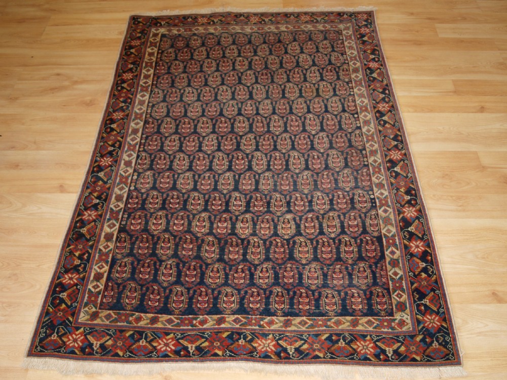 ANTIQUE SOUTH PERSIAN AFSHAR RUG WITH ALL OVER BOTEH DESIGN, BEAUTIFUL BORDER, CIRCA 1900. View II