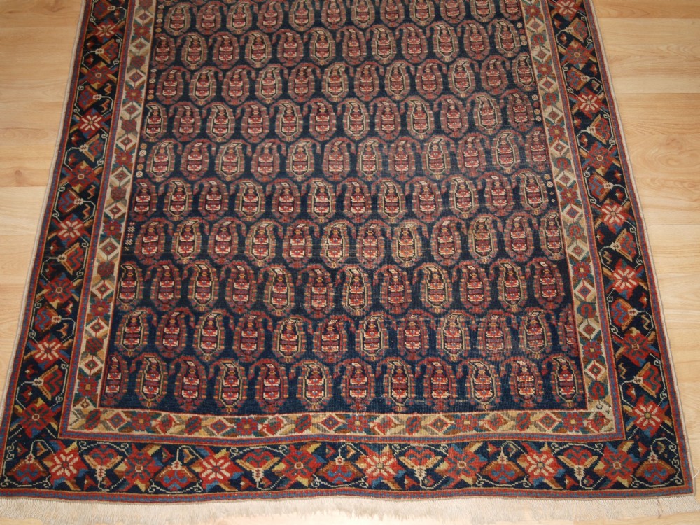 ANTIQUE SOUTH PERSIAN AFSHAR RUG WITH ALL OVER BOTEH DESIGN, BEAUTIFUL BORDER, CIRCA 1900. View VIII