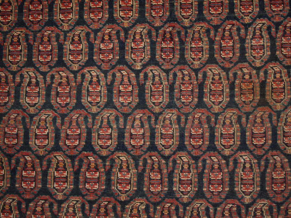 ANTIQUE SOUTH PERSIAN AFSHAR RUG WITH ALL OVER BOTEH DESIGN, BEAUTIFUL BORDER, CIRCA 1900. View X