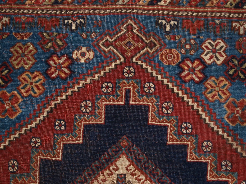ANTIQUE PERSIAN AFSHAR RUG OF CLASSIC DESIGN, SMALL SIZE WITH GREAT COLOUR, LATE 19TH CENTURY. View IX