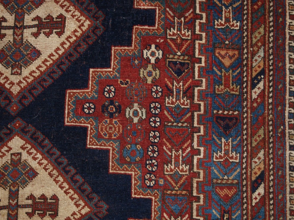 ANTIQUE PERSIAN AFSHAR RUG OF CLASSIC DESIGN, SMALL SIZE WITH GREAT COLOUR, LATE 19TH CENTURY. View XIII
