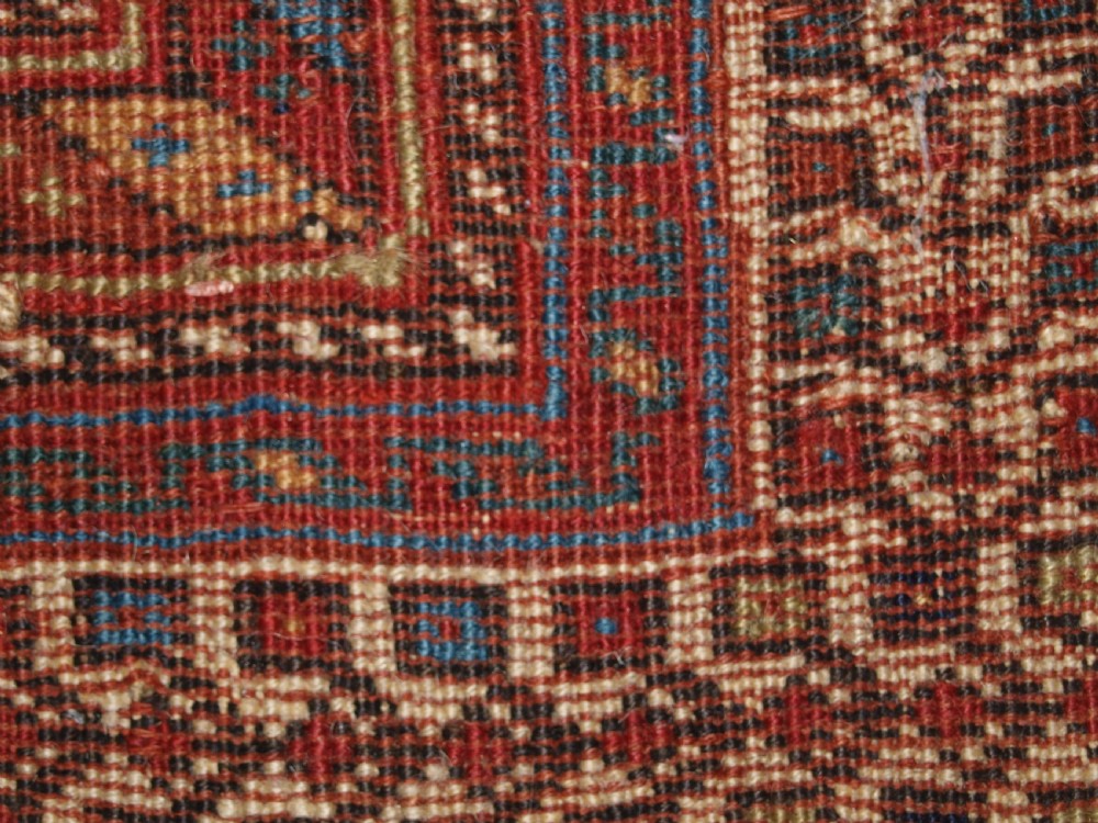 ANTIQUE PERSIAN AFSHAR RUG OF CLASSIC DESIGN, SMALL SIZE WITH GREAT COLOUR, LATE 19TH CENTURY. View XVII