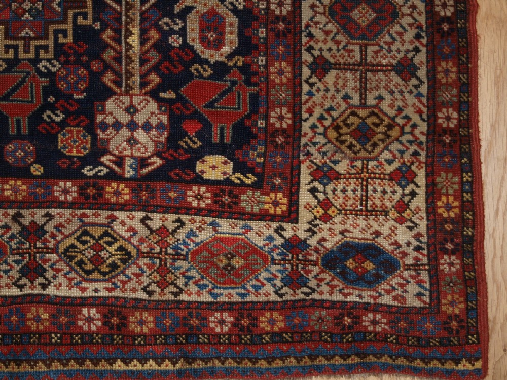 ANTIQUE TRIBAL SHEKARLU QASHQAI RUG, VERY FINE WEAVE, GREAT COLOUR, CIRCA 1880. View XVI