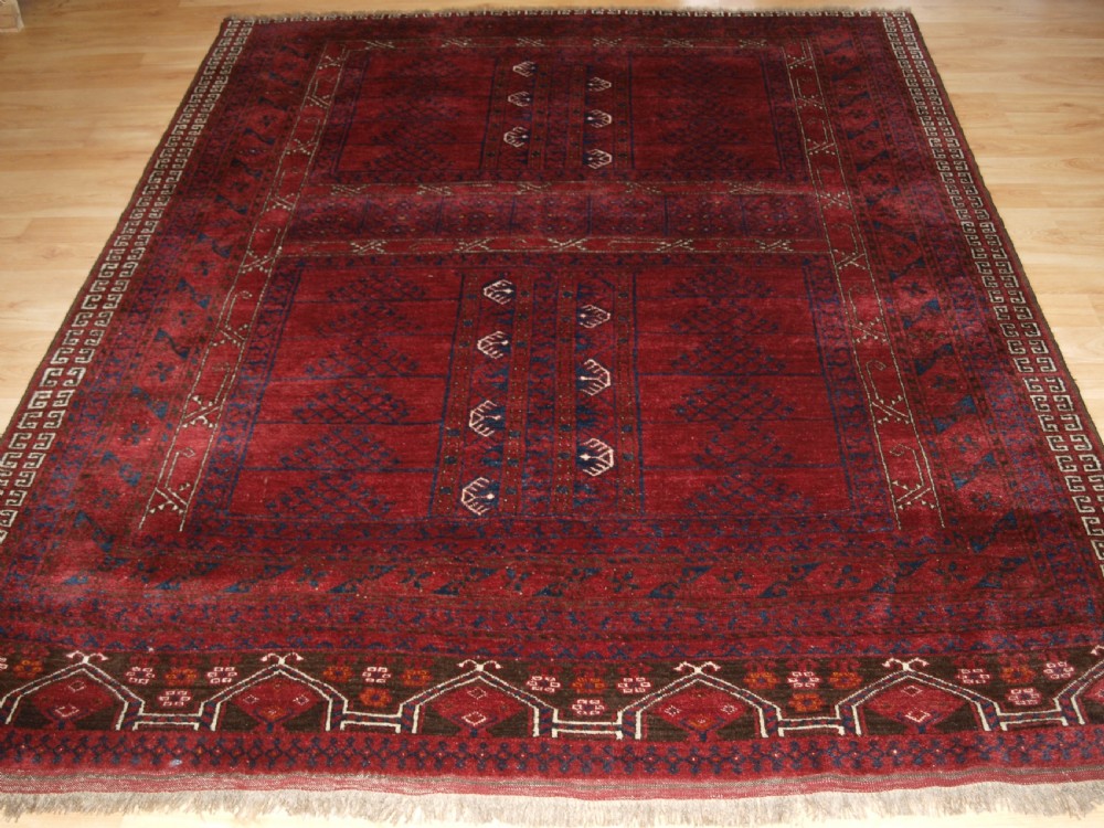 OLD AFGHAN PURDAH ENSI RUG, CHAKESH VILLAGE, SUPERB CONDITION, CIRCA 1920 View II