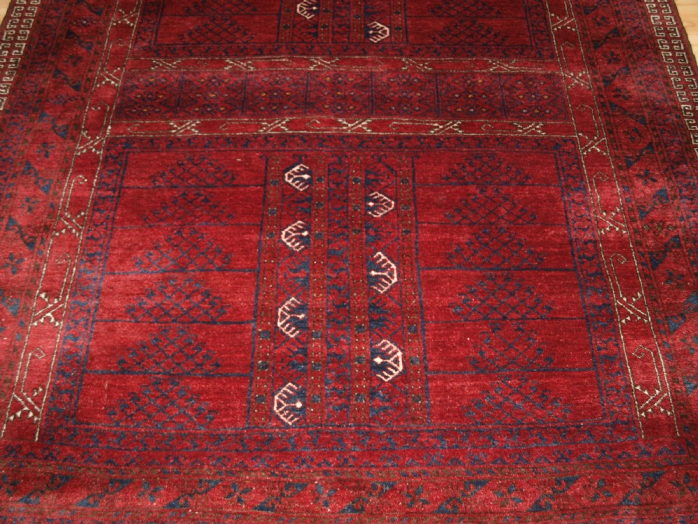 OLD AFGHAN PURDAH ENSI RUG, CHAKESH VILLAGE, SUPERB CONDITION, CIRCA 1920 View V