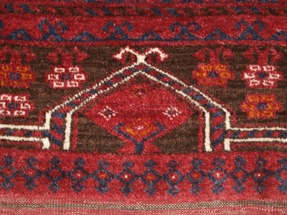 OLD AFGHAN PURDAH ENSI RUG, CHAKESH VILLAGE, SUPERB CONDITION, CIRCA 1920 View VIII