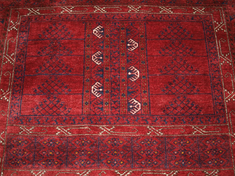 OLD AFGHAN PURDAH ENSI RUG, CHAKESH VILLAGE, SUPERB CONDITION, CIRCA 1920 View IX