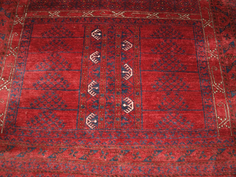 OLD AFGHAN PURDAH ENSI RUG, CHAKESH VILLAGE, SUPERB CONDITION, CIRCA 1920 View X
